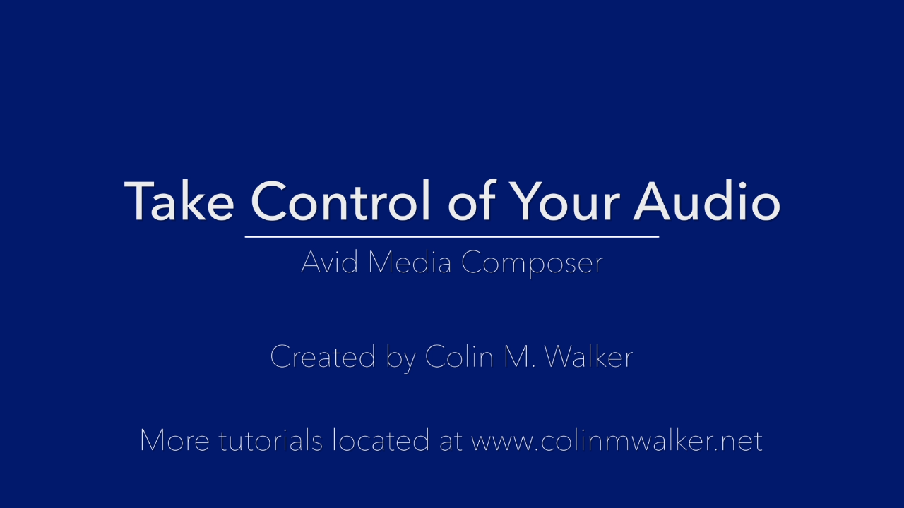 Keyframing Audio in Avid Media Composer